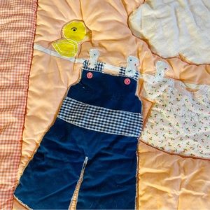 1980s Handmade Crib Blanket/Wall Decor